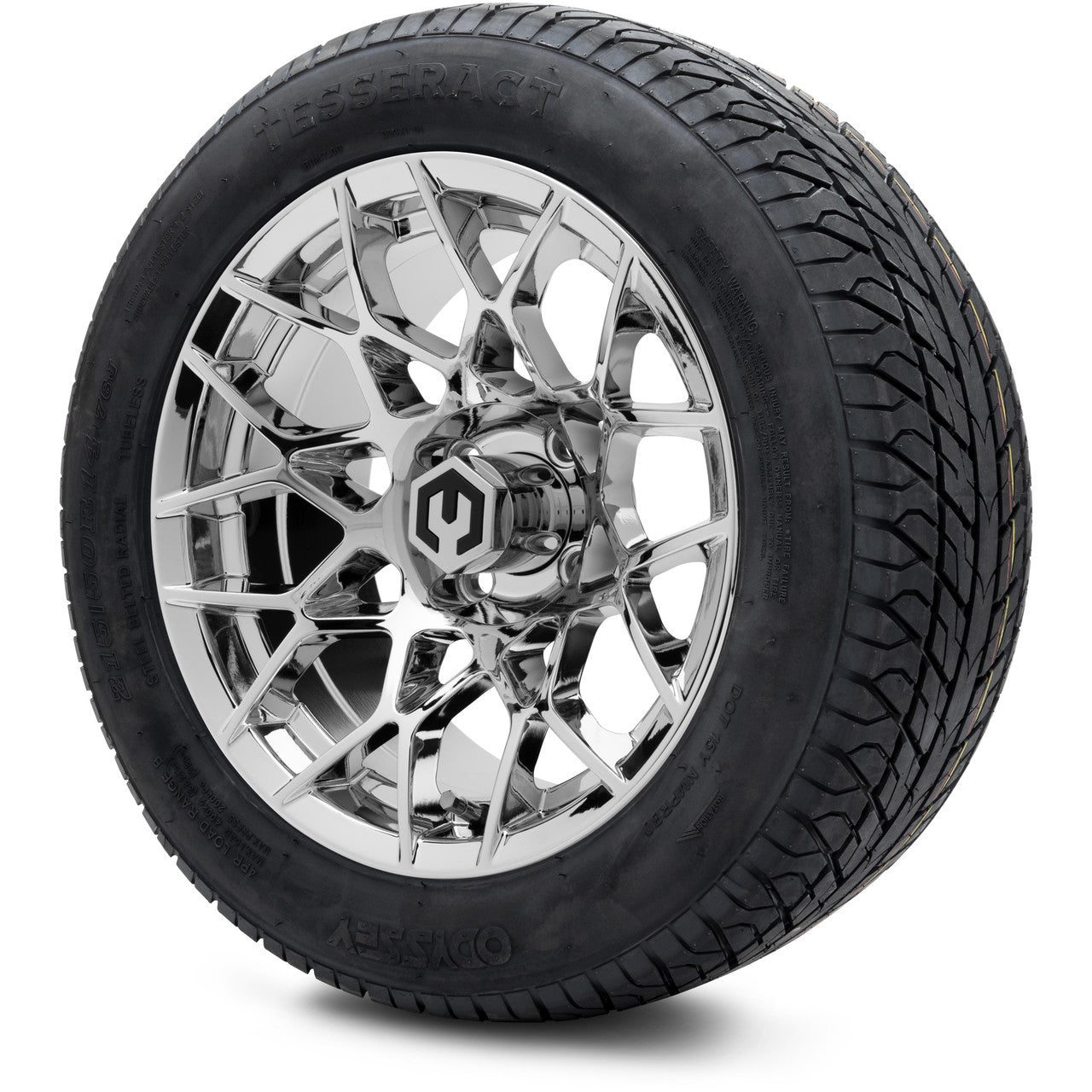 MODZ® 14" Blitz Chrome Wheels & Street Tires Combo