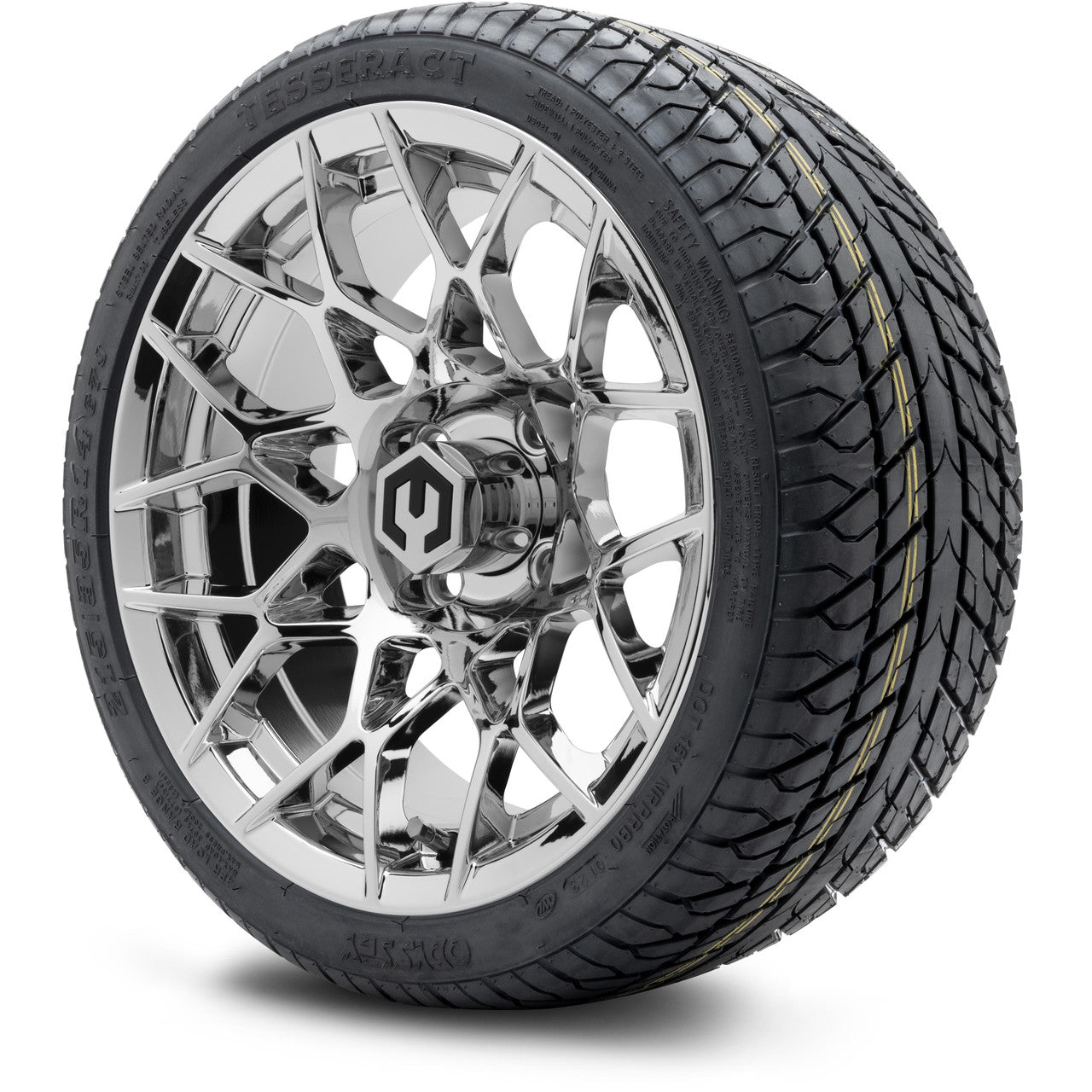 MODZ® 14" Blitz Chrome Wheels & Street Tires Combo