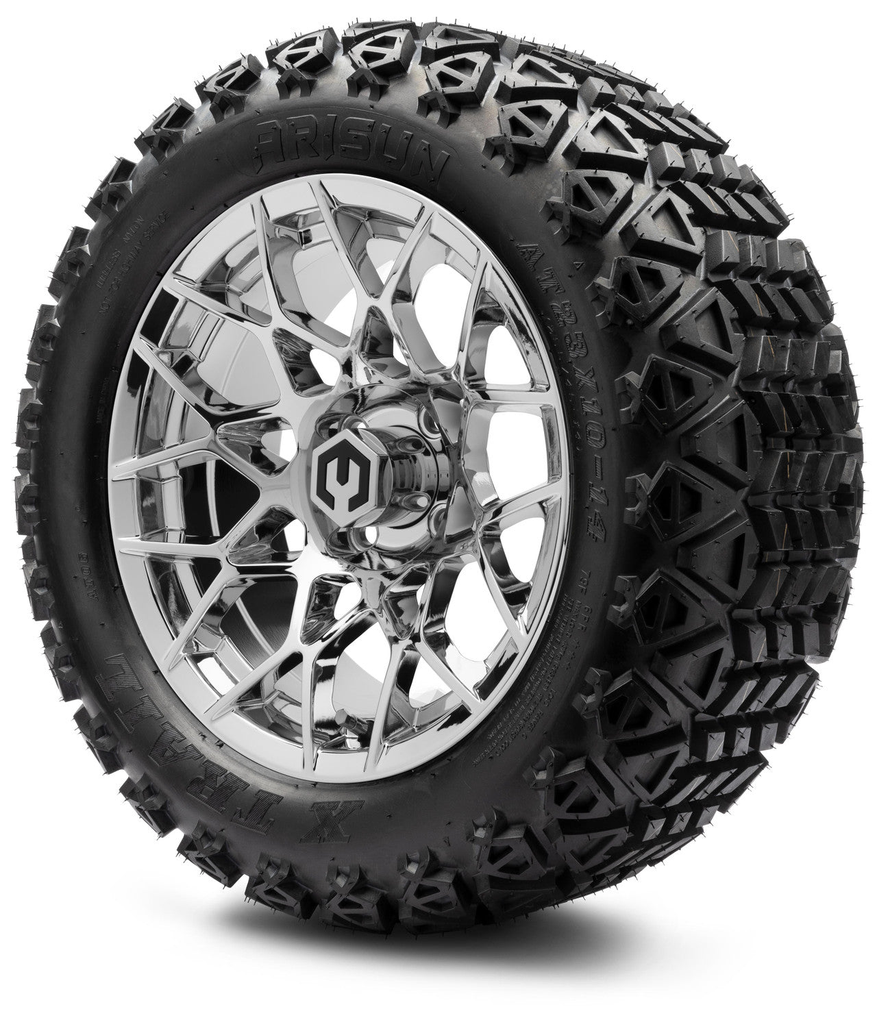 MODZ® 14" Blitz Chrome Wheels & Off-Road Tires Combo