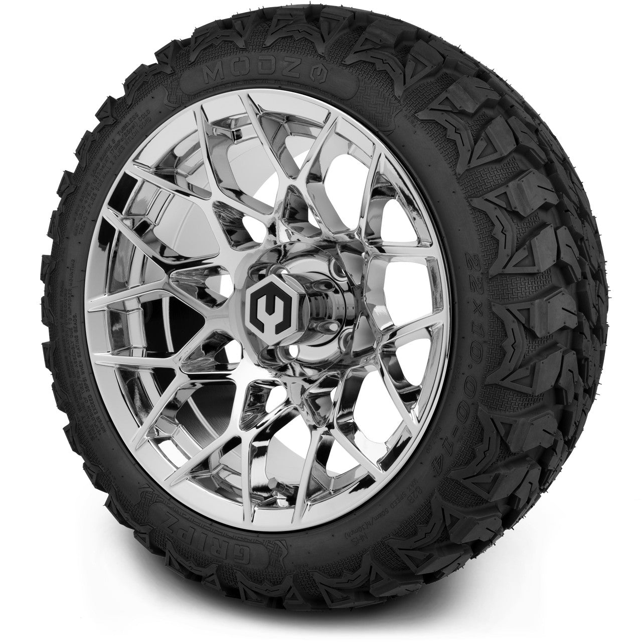 MODZ® 14" Blitz Chrome Wheels & Off-Road Tires Combo