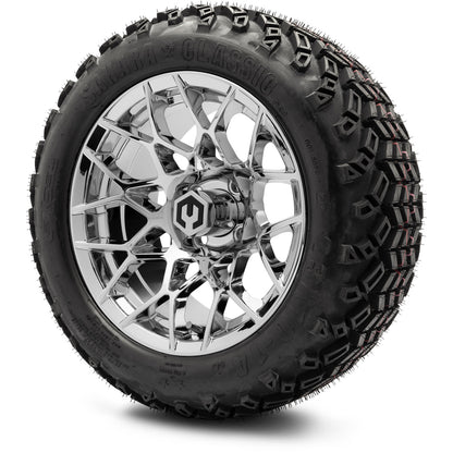 MODZ® 14" Blitz Chrome Wheels & Off-Road Tires Combo