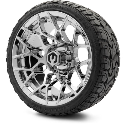 MODZ® 14" Blitz Chrome Wheels & Off-Road Tires Combo