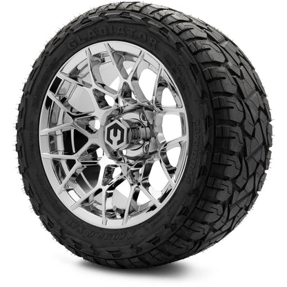 MODZ® 14" Blitz Chrome Wheels & Off-Road Tires Combo