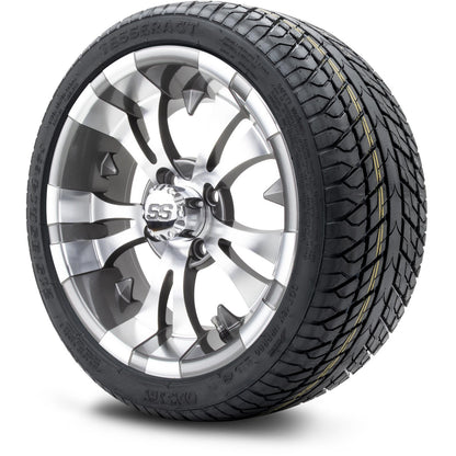 MODZ® 14" Vampire Gunmetal Wheels & Street Tires Combo