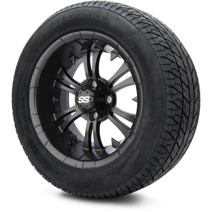 MODZ® 14" Vampire Matte Black Wheels & Street Tires Combo