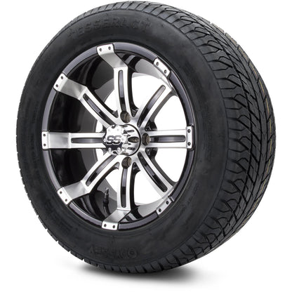MODZ® 14" Tempest Machined Black Wheels & Street Tires Combo