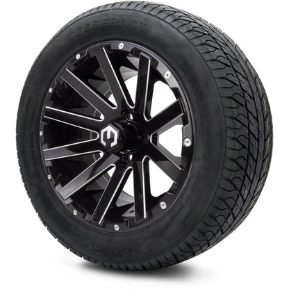 MODZ® 14" Mauler Glossy Black with Ball Mill Wheels & Street Tires Combo
