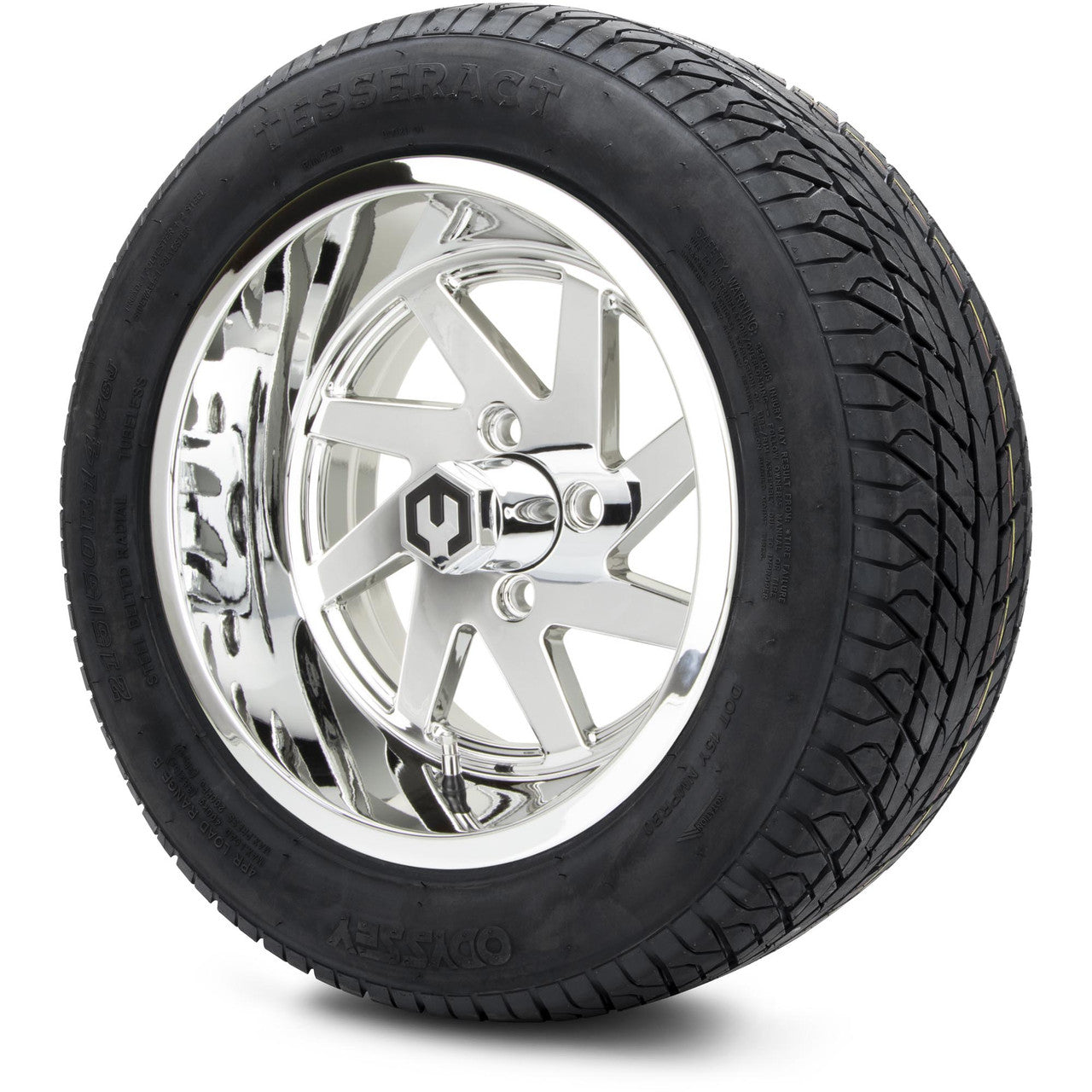 MODZ® 14" Fury Chrome Wheels & Street Tires Combo