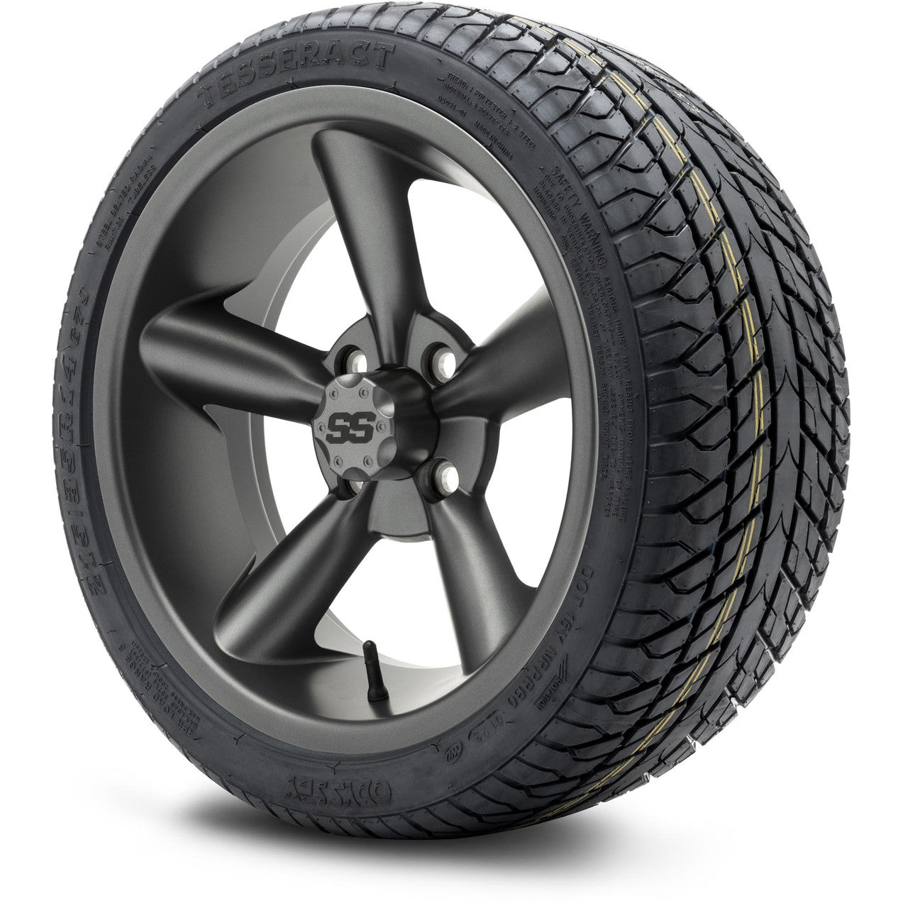 MODZ® 14" Godfather Gunmetal Wheels & Street Tires Combo