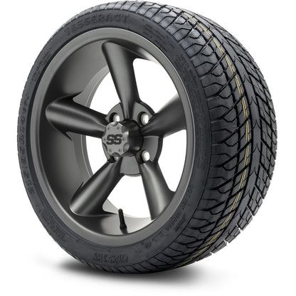 MODZ® 14" Godfather Gunmetal Wheels & Street Tires Combo