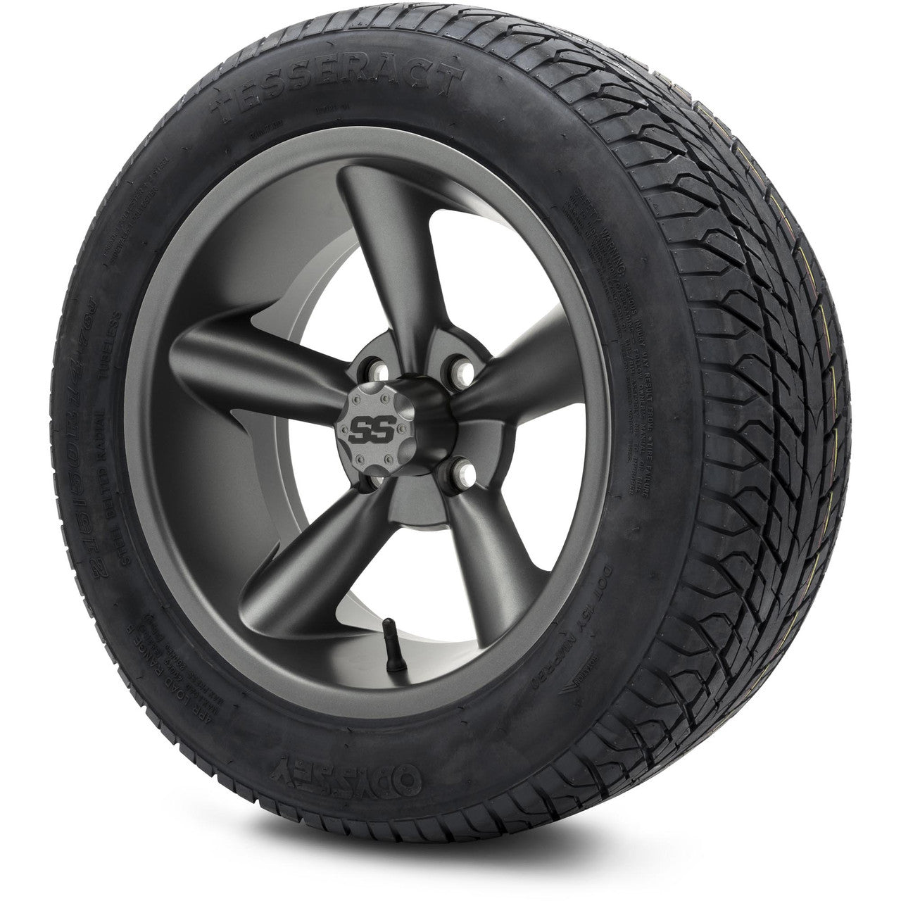 MODZ® 14" Godfather Gunmetal Wheels & Street Tires Combo