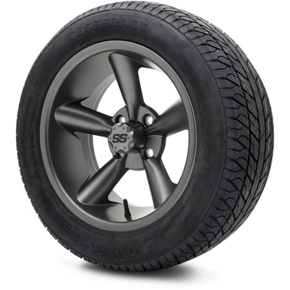 MODZ® 14" Godfather Gunmetal Wheels & Street Tires Combo