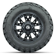 GTW® Stellar Black 12 in Wheels with 22X10-12 Timberwolf All-Terrain Tires – Full Set