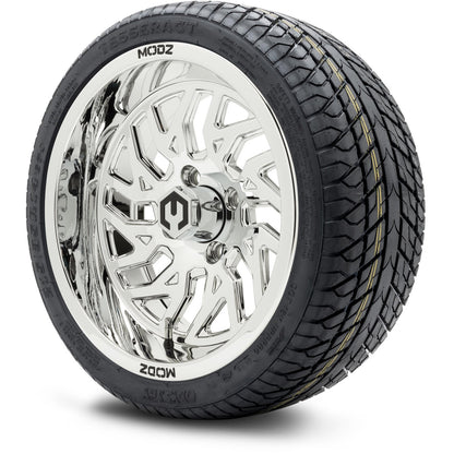 MODZ® 14" Carnage Chrome Wheels & Street Tires Combo