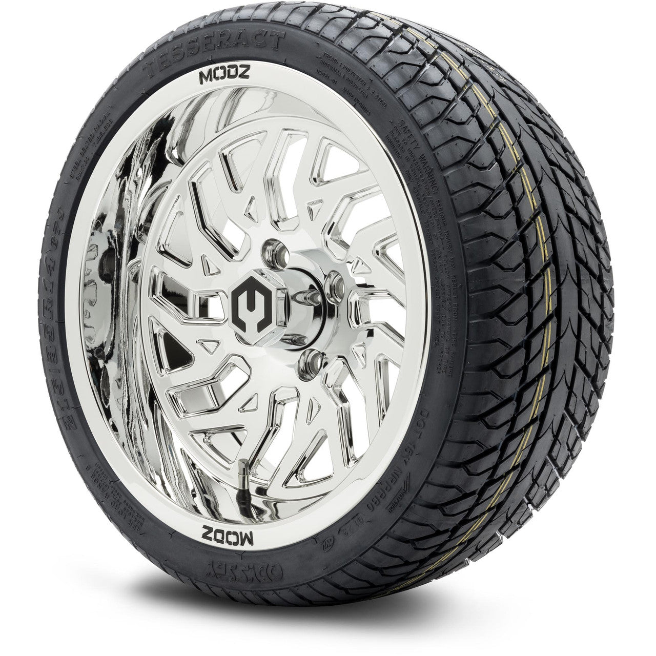 MODZ® 14" Carnage Chrome Wheels & Street Tires Combo