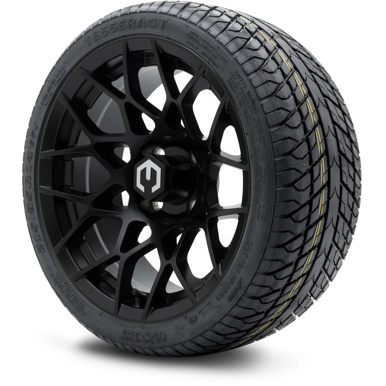 MODZ® 14" Blitz Matte Black Wheels & Street Tires Combo