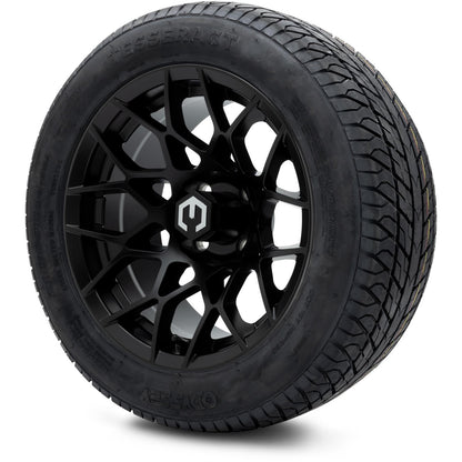MODZ® 14" Blitz Matte Black Wheels & Street Tires Combo