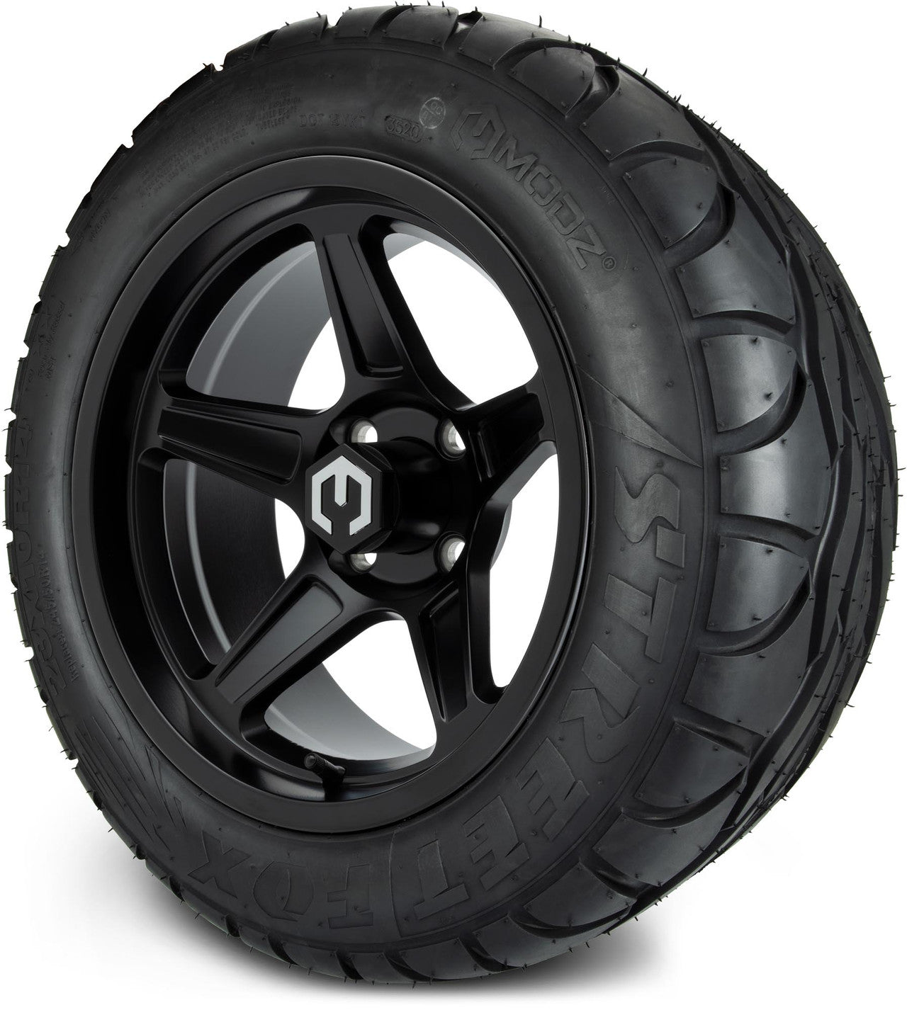 MODZ® 14" Drift Matte Black Wheels & Street Tires Combo