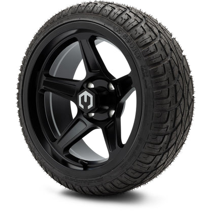 MODZ® 14" Drift Matte Black Wheels & Street Tires Combo