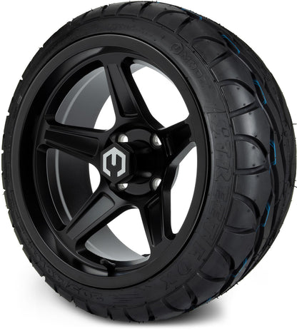 MODZ® 14" Drift Matte Black Wheels & Street Tires Combo