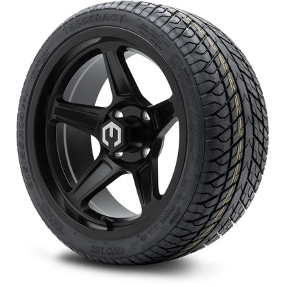 MODZ® 14" Drift Matte Black Wheels & Street Tires Combo