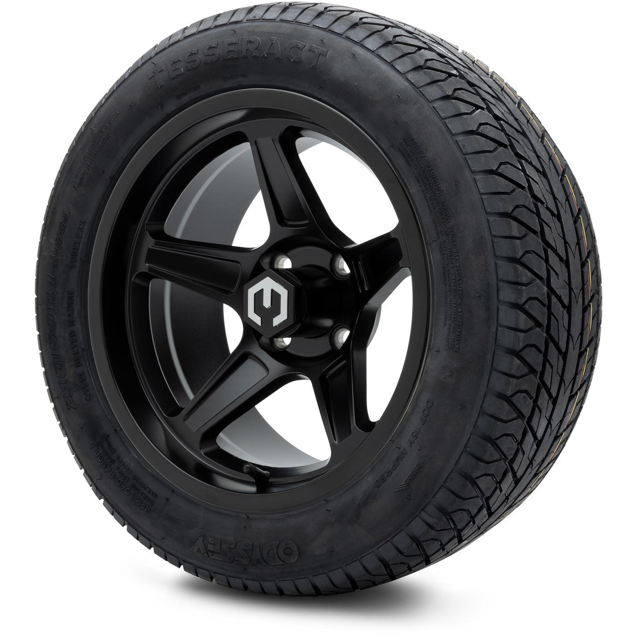 MODZ® 14" Drift Matte Black Wheels & Street Tires Combo