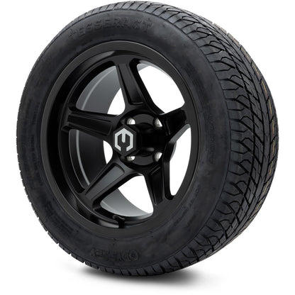 MODZ® 14" Drift Matte Black Wheels & Street Tires Combo