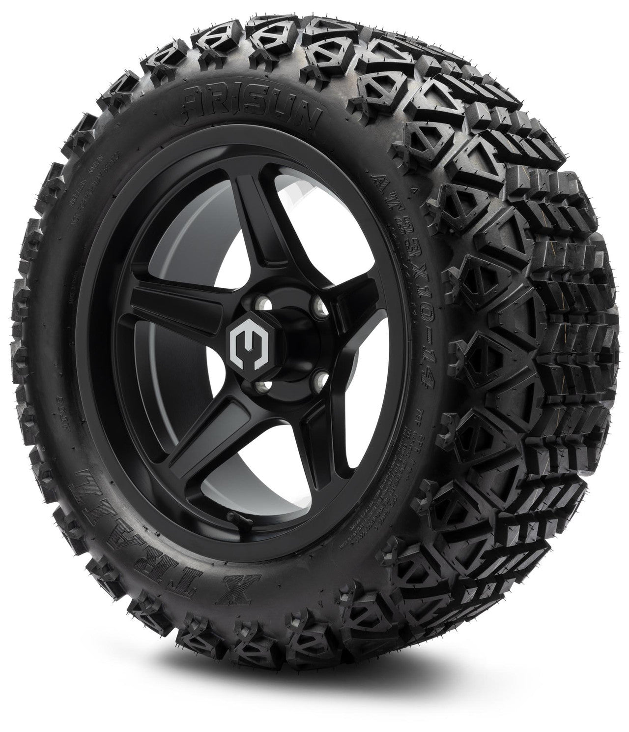 MODZ® 14" Drift Matte Black Wheels & Off-Road Tires Combo