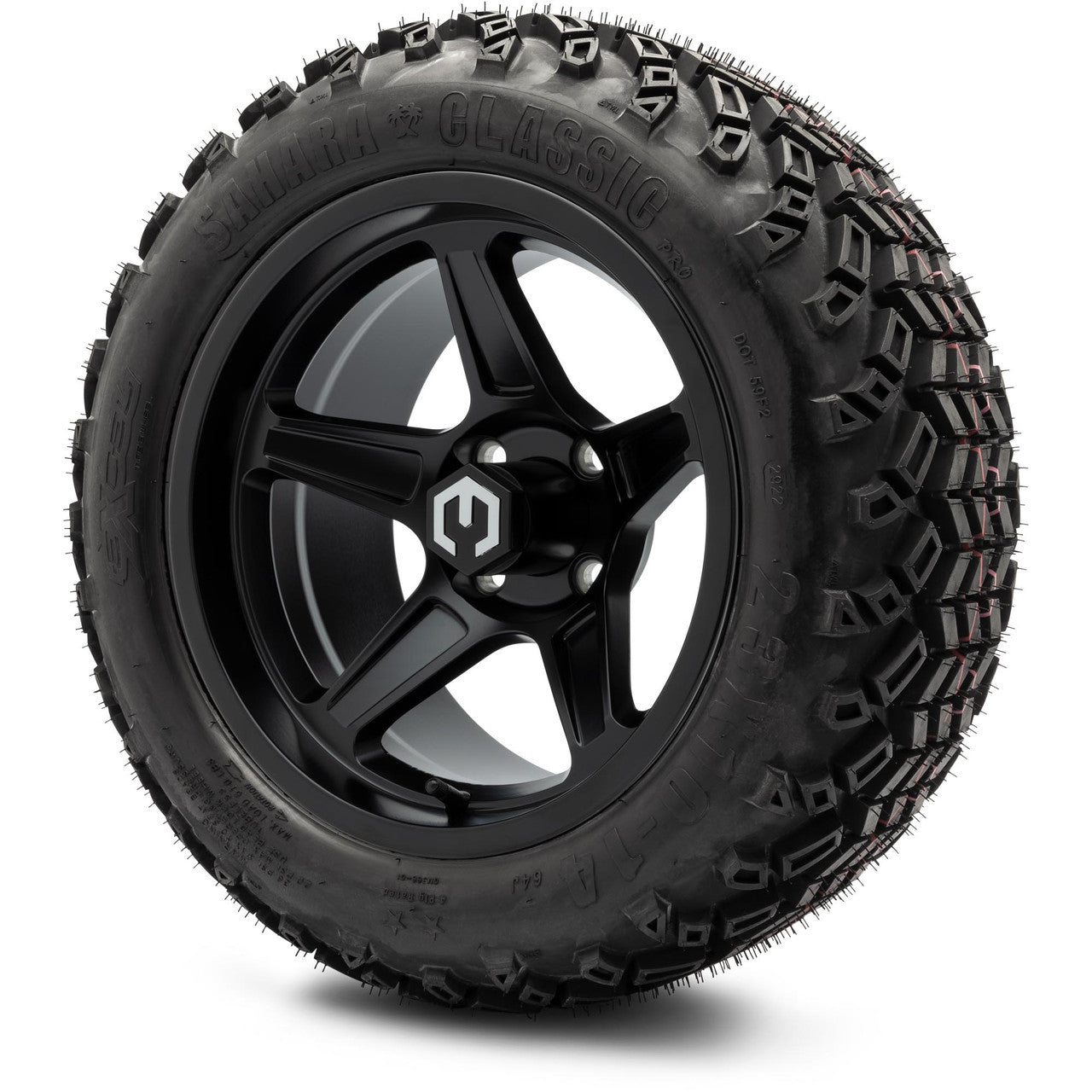 MODZ® 14" Drift Matte Black Wheels & Off-Road Tires Combo