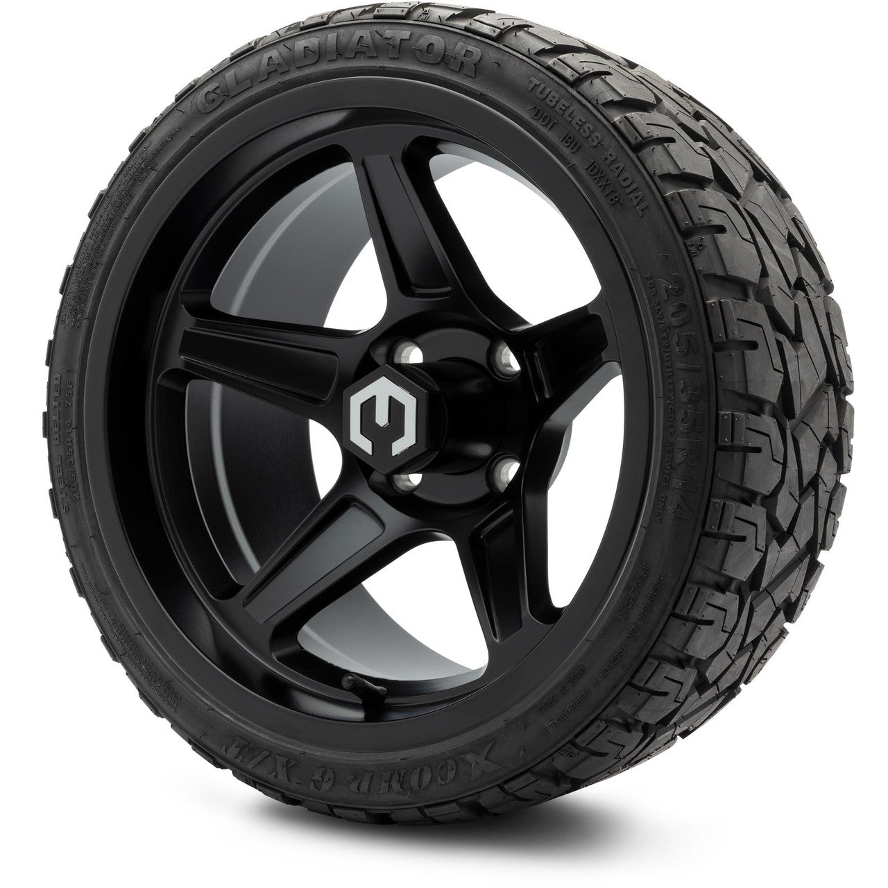 MODZ® 14" Drift Matte Black Wheels & Off-Road Tires Combo
