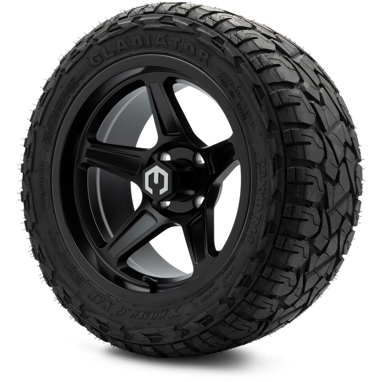 MODZ® 14" Drift Matte Black Wheels & Off-Road Tires Combo