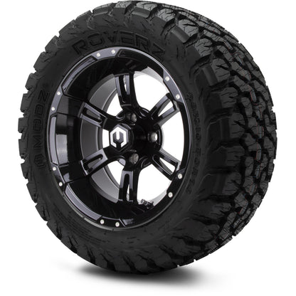 MODZ® 14" Ambush Glossy Black Wheels & Off-Road Tires Combo