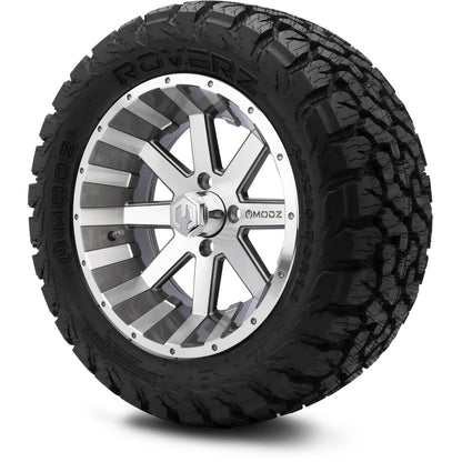 MODZ® 14" Assault Machined Gunmetal Wheels & Off-Road Tires Combo