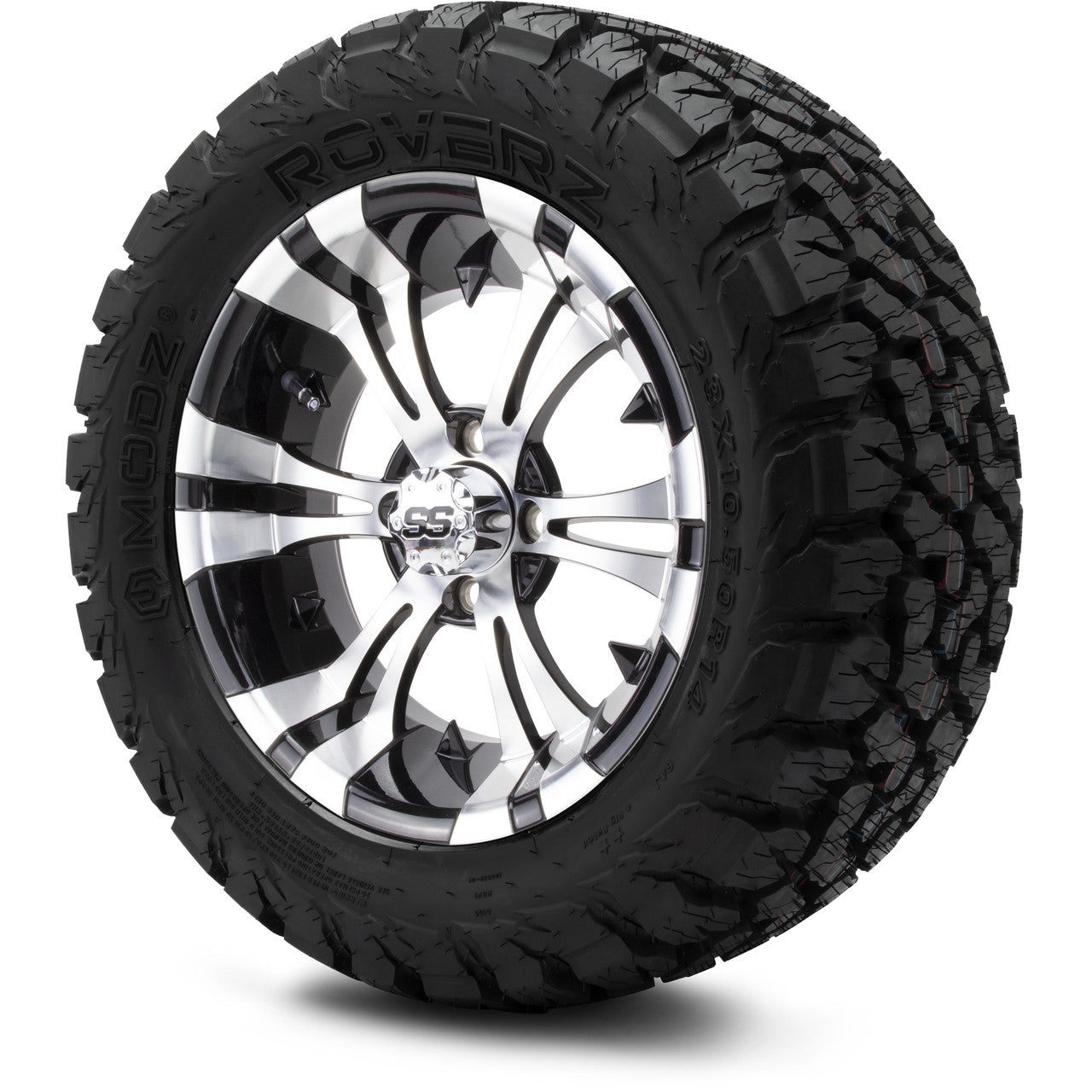 MODZ® 14" Vampire Machined Black Wheels & Off-Road Tires Combo