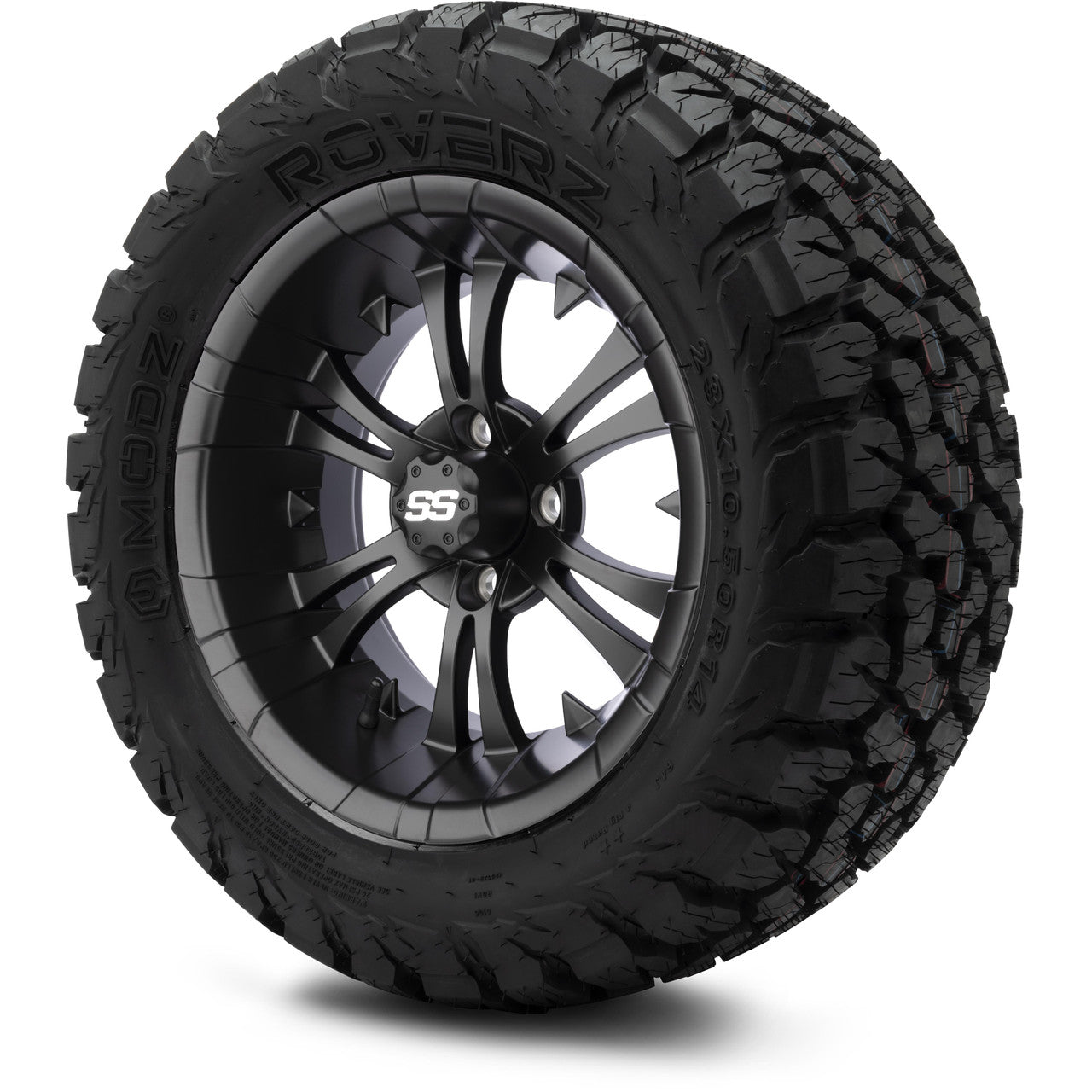 MODZ® 14" Vampire Matte Black Wheels & Off-Road Tires Combo