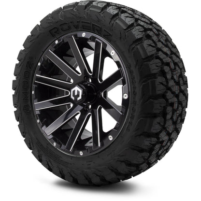MODZ® 14" Mauler Glossy Black with Ball Mill Wheels & Off-Road Tires Combo