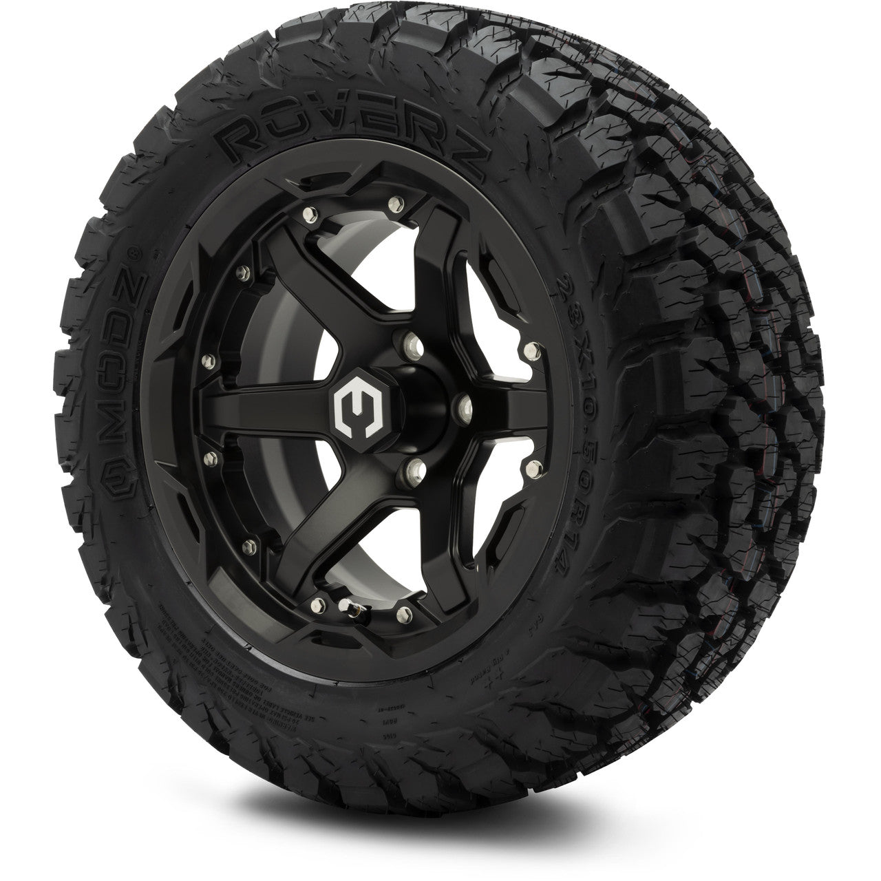 MODZ® 14" Gladiator Matte Black Wheels and Off-Road Tires Combo
