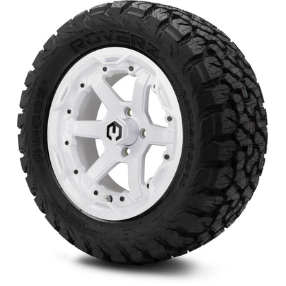 MODZ® 14" Gladiator Glossy White Wheels & Off-Road Tires Combo