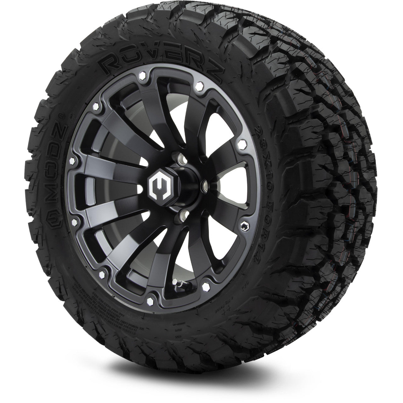 MODZ® 14" Bomber Matte Black Wheels & Off-Road Tires Combo