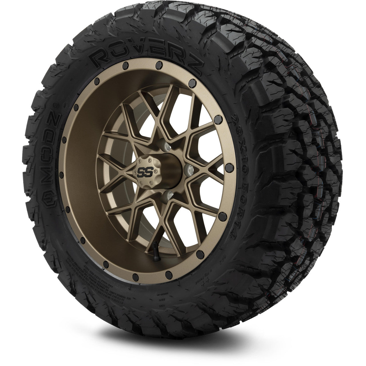 MODZ® 14" Vortex Matte Bronze Wheels & Off-Road Tires Combo