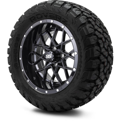 MODZ® 14" Vortex Glossy Black Wheels & Off-Road Tires Combo