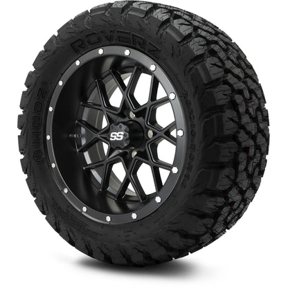 MODZ® 14" Vortex Matte Black Wheels & Off-Road Tires Combo