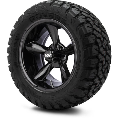 MODZ® 14" Godfather Glossy Black Wheels & Off-Road Tires Combo