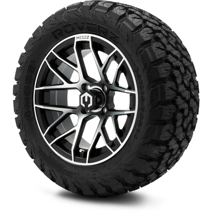 MODZ® 14" Matrix Machined Black Wheels & Off-Road Tires Combo