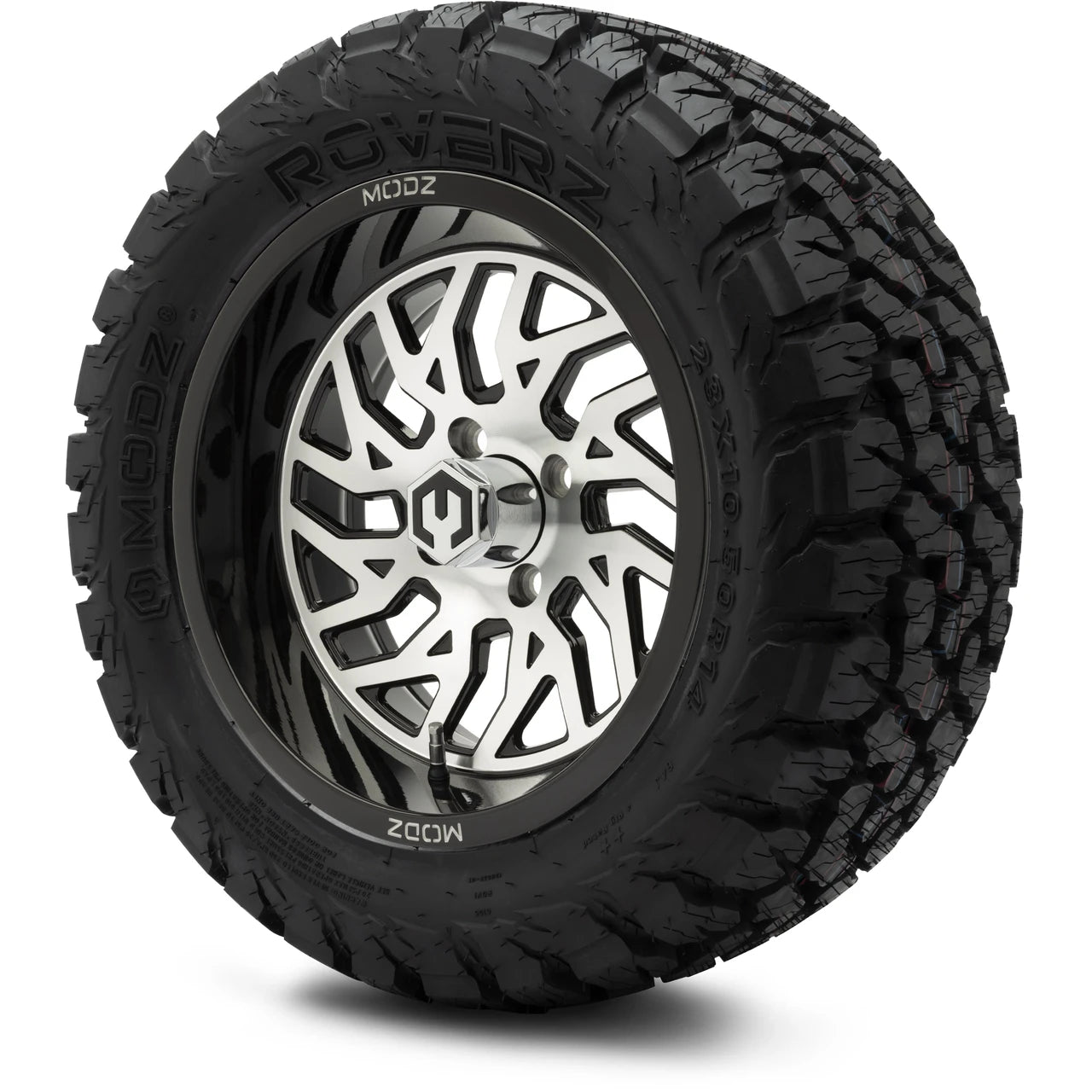 MODZ® 14" Carnage Machined Black Wheels & Off-Road Tires Combo