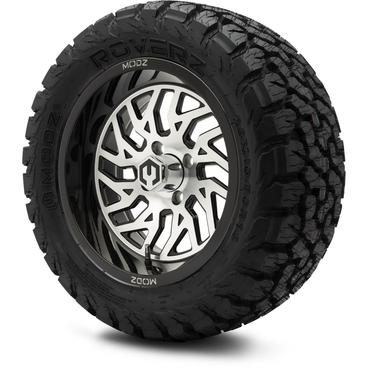 MODZ® 14" Carnage Machined Black Wheels & Off-Road Tires Combo