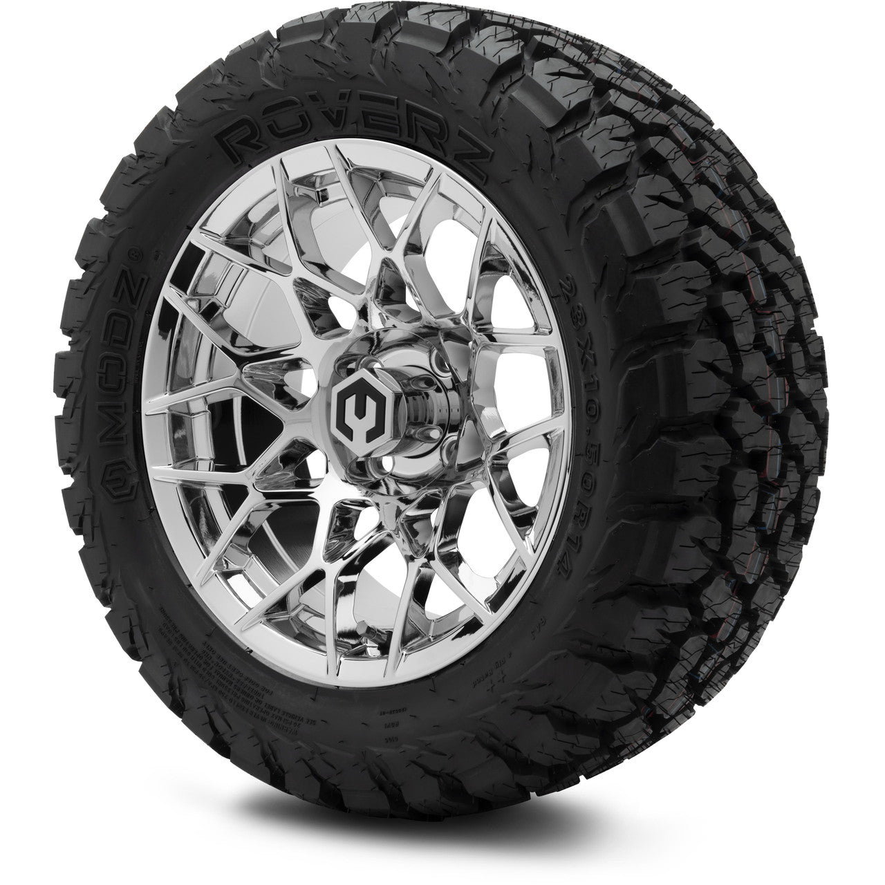 MODZ® 14" Blitz Chrome Wheels & Off-Road Tires Combo