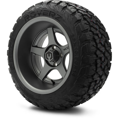 MODZ® 14" Maverick Matte Gunmetal Wheels & Off-Road Tires Combo