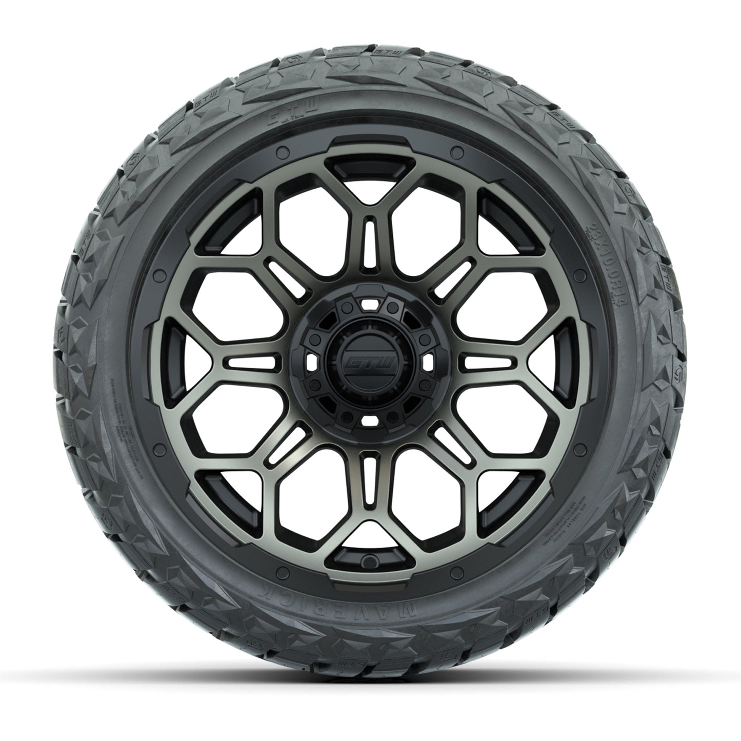 GTW Bravo Matte Bronze 14 in Wheels with 23x10.00-R14 Maverick All-Terrain Tires – Full Set
