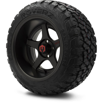 MODZ® 14" Maverick Matte Black Wheels & Off-Road Tires Combo
